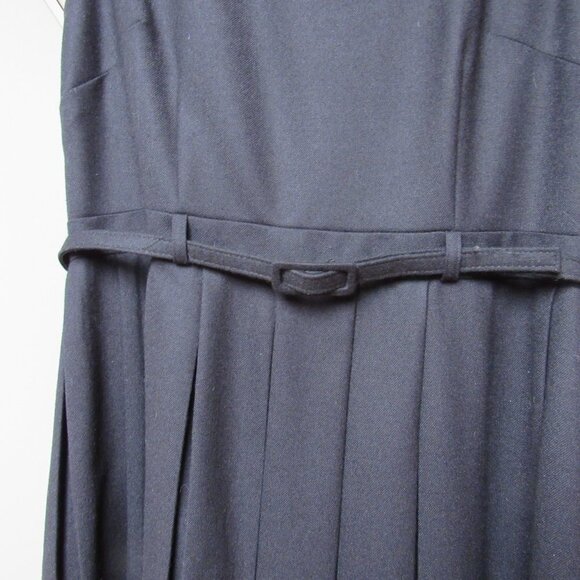 Pendleton Wool Women's Belted Black Dress Size 12 - Picture 3 of 6